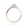 Pierścionek z różowego złota z brylantem 0.25ct BD229B/25/R