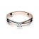 Pierścionek z różowego złota z brylantem 0.08ct BD230/08/R