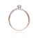 Pierścionek z różowego złota z brylantem 0.08ct BD230/08/R