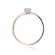 Pierścionek z różowego złota z brylantem 0.08ct BD231/08/R
