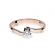 Pierścionek z różowego złota z brylantem 0.08ct BD232/08/R