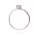 Pierścionek z różowego złota z brylantem 0.08ct BD232/08/R