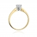 Złoty pierścionek zaręczynowy z brylantem 0.25ct BD234B/25