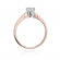 Pierścionek z różowego złota z brylantem 0.25ct BD234B/25/R