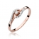 Pierścionek z różowego złota z brylantami 0.11ct BD237/R