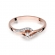 Pierścionek z różowego złota z brylantami 0.11ct BD237/R
