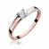 Pierścionek z różowego złota z brylantem 0.12ct BD246/R