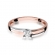Pierścionek z różowego złota z brylantem 0.12ct BD246/R