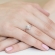 Pierścionek z różowego złota z brylantami 0.09ct BD247/R
