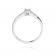 Pierścionek zaręczynowy z białego złota z brylantami 0.19ct BD258/W