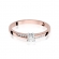 Pierścionek z różowego złota z brylantami 0.19ct BD258/R