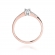 Pierścionek z różowego złota z brylantami 0.19ct BD258/R