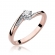 Pierścionek z różowego złota z brylantami 0.19ct BD262/R