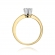 Złoty pierścionek zaręczynowy z brylantem 0.30ct BD267