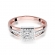 Pierścionek z różowego złota z brylantami 0.29ct BD271/R