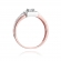 Pierścionek z różowego złota z brylantami 0.29ct BD271/R