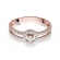 Pierścionek z różowego złota z brylantami 0.31ct BD272/R