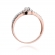 Pierścionek z różowego złota z brylantami 0.31ct BD272/R