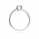 Pierścionek zaręczynowy z białego złota z brylantami 0.08ct BD277/W