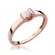 Pierścionek z różowego złota z brylantami 0.08ct BD277/R