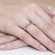 Pierścionek z różowego złota z brylantami 0.08ct BD277/R