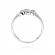 Pierścionek zaręczynowy z białego złota z brylantami 0.04ct BD286/W
