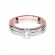 Pierścionek z różowego złota z brylantami 0.13ct BD288/R