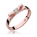 Pierścionek z różowego złota z brylantem 0.03ct BD290/R