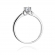 Pierścionek zaręczynowy z białego złota z brylantem 0.25ct BD296/25/W