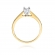 Złoty pierścionek zaręczynowy z brylantem 0.25ct BD298