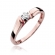 Pierścionek z różowego złota z brylantem 0.10ct BD300/10/R