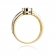 Złoty pierścionek zaręczynowy z brylantami 0.25ct BD302