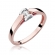 Pierścionek z różowego złota z brylantem 0.09ct BD320/R