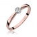 Pierścionek z różowego złota z brylantami 0.04ct BD322/R