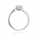 Pierścionek zaręczynowy z białego złota z brylantami 0.11ct BD328/W