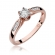 Pierścionek z różowego złota z brylantami 0.11ct BD328/R