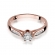 Pierścionek z różowego złota z brylantami 0.11ct BD328/R