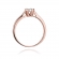 Pierścionek z różowego złota z brylantami 0.11ct BD328/R