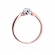 Pierścionek z różowego złota z brylantem 0.10ct BD329/R