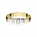 Złoty pierścionek zaręczynowy z brylantami 0.31ct BD338