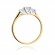 Złoty pierścionek zaręczynowy z brylantami 0.31ct BD338