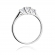 Pierścionek zaręczynowy z białego złota z brylantami 0.31ct BD338/W