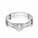 Pierścionek z różowego złota z brylantem 0.12ct BD340/R