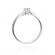 Pierścionek z różowego złota z brylantem 0.12ct BD340/R