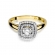 Złoty pierścionek zaręczynowy z brylantami 0.50ct BD345