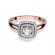 Pierścionek z różowego złota z brylantami 0.50ct BD345/R