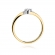 Złoty pierścionek zaręczynowy z brylantami 0.28ct BD346B