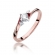 Pierścionek z różowego złota z brylantami 0.28ct BD346B/R