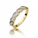 Złoty pierścionek zaręczynowy z brylantami 0.20ct BD349