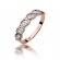 Pierścionek z różowego złota z brylantami 0.20ct BD349/R